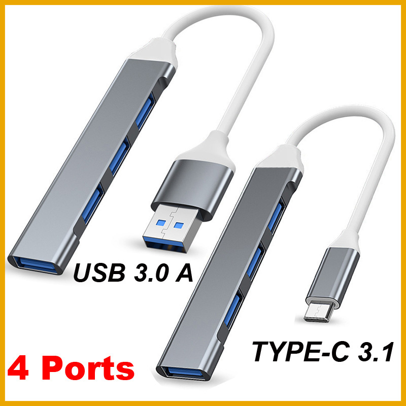 USB-хаб 3.0 TYPE-C 3.1 с 4 пор – обзор и цена Usb Hub Type C